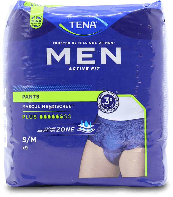 Tena Men Active Fit Plus S/M 9 Pack