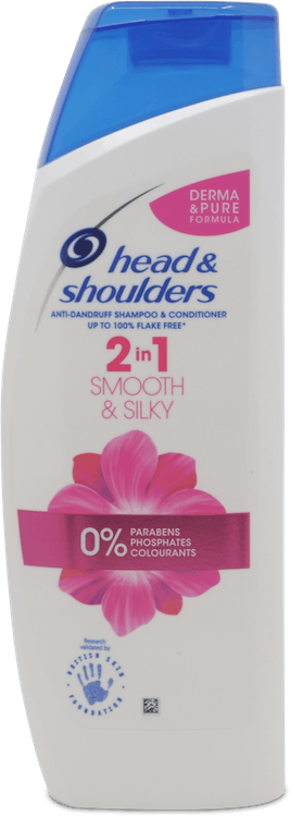 Head & Shoulders Smooth & Silky 2 in 1 Anti-Dandruff Shampoo and Conditioner 450ml
