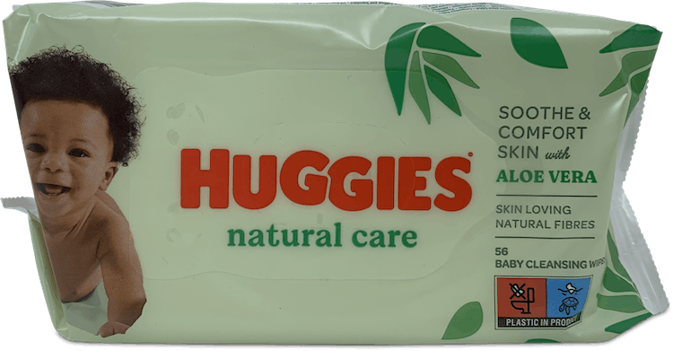 Huggies Natural Care With Aloe Vera Wipes 56 Pack