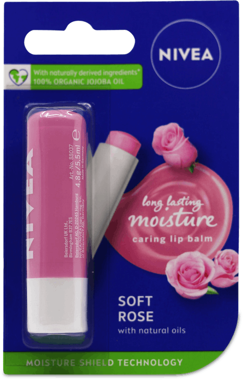 Nivea Soft Rose Lip Balm 4.8g