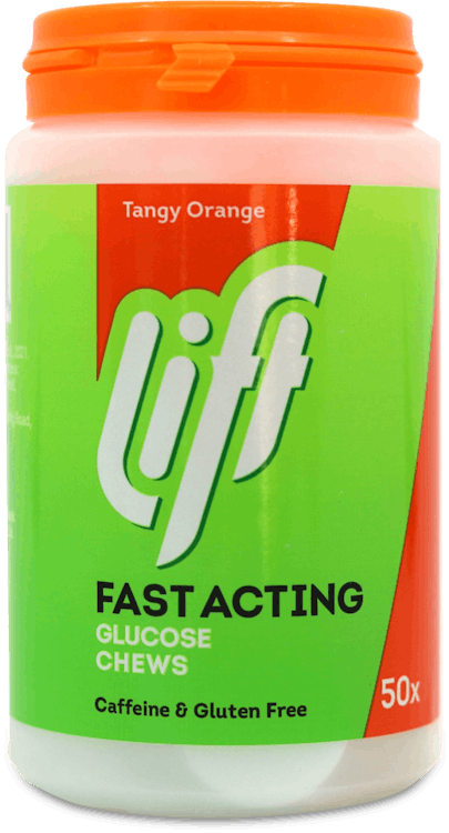Lift Fast Acting Glucose Chews Orange 50 Pack