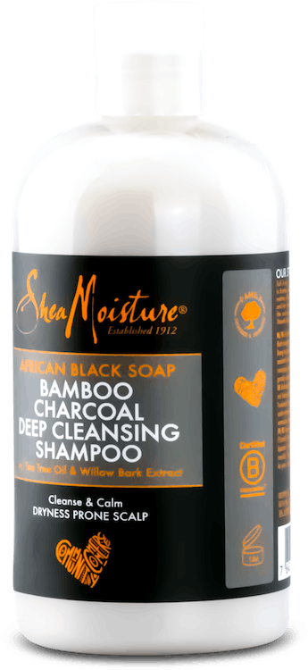 Shea Moisture African Black Soap Bamboo Charcoal Deep Cleansing Shampoo 384ml