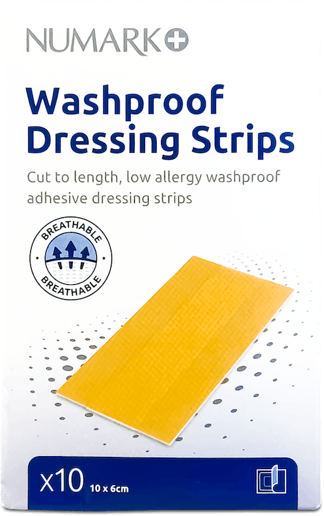 Numark Washproof Dressing Strips 10 x 6cm 10 Pack