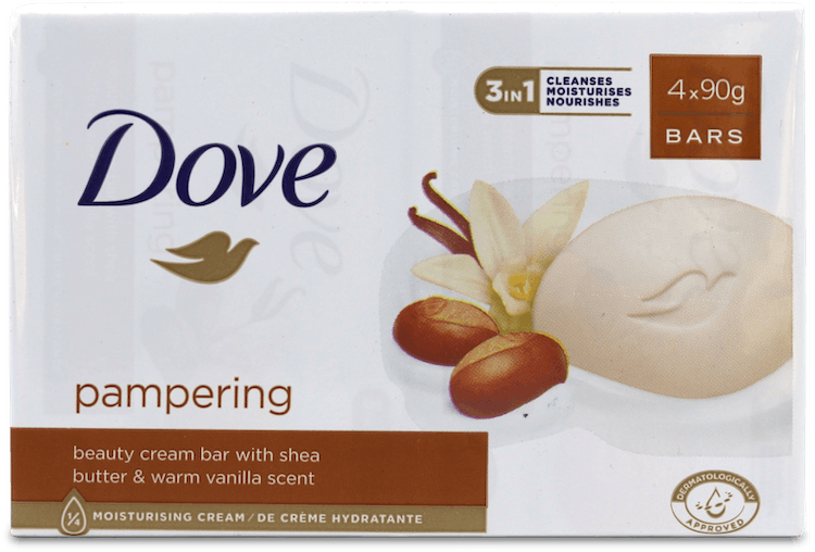 Dove Purely Pampering Shea Butter Beauty Soap Bar 100g 4 Pack