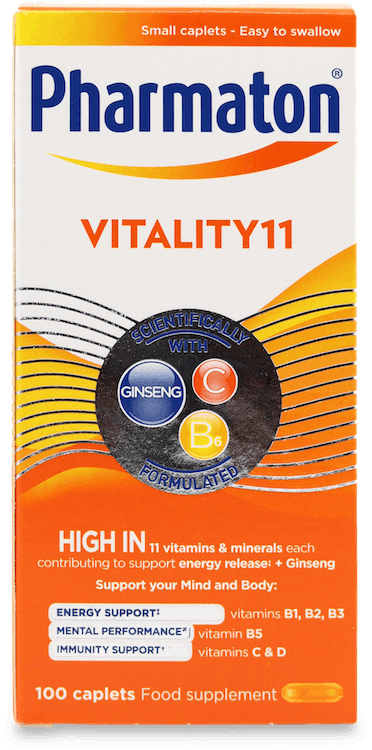 Pharmaton Vitality11 Multivitamin 100 Caplets