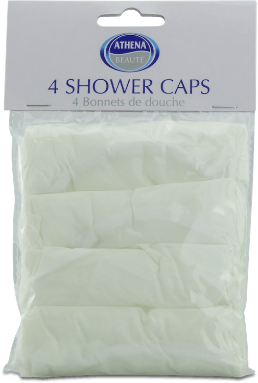 Athena Shower Caps 4 Pack