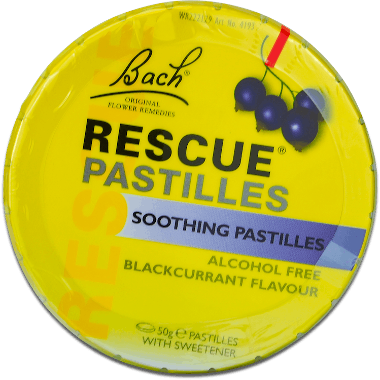 Bach Rescue Pastilles Blackcurrant 50g