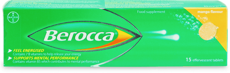Berocca Mango 15 Effervescent Tablets