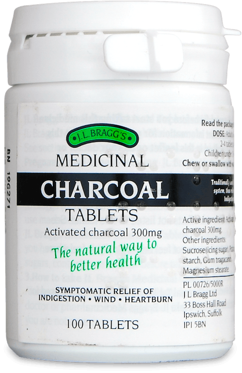 Bragg's Medicinal Charcoal 100 Tablets