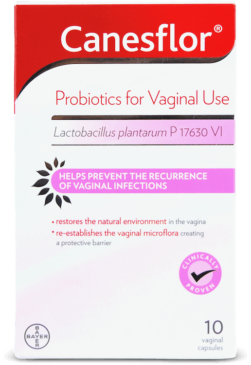 Canesten Canesflor Probiotics 10 Vaginal Capsules