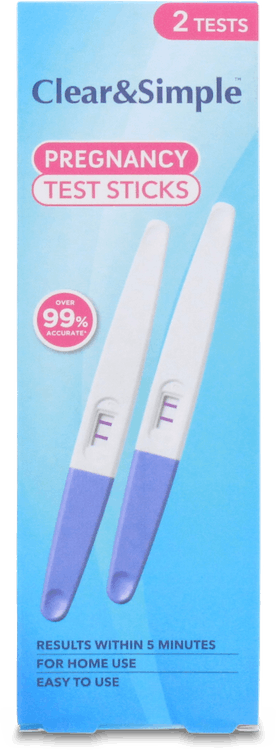 Clear&Simple Pregnancy Test 2 Pack