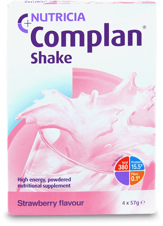 Complan Shake Strawberry Flavour 57g 4 Pack