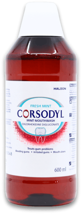 Corsodyl Fresh Mint Mouthwash 600ml