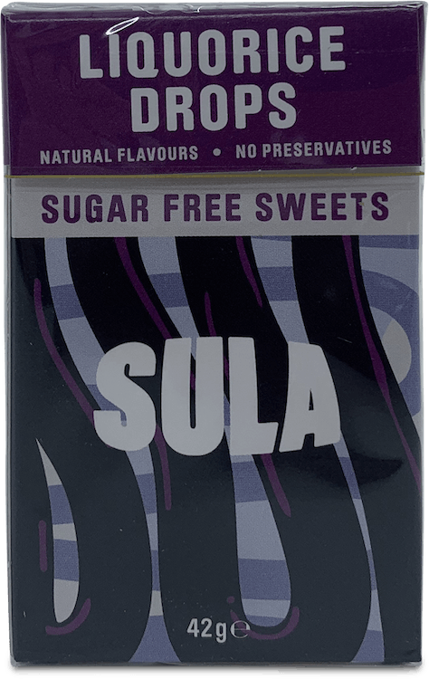 Sula Liquorice Sugar Free Sweets 42g