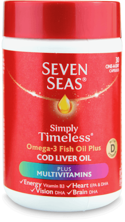 Seven Seas One-A-Day Cod Liver Oil Plus Multivitamins 30 Capsules