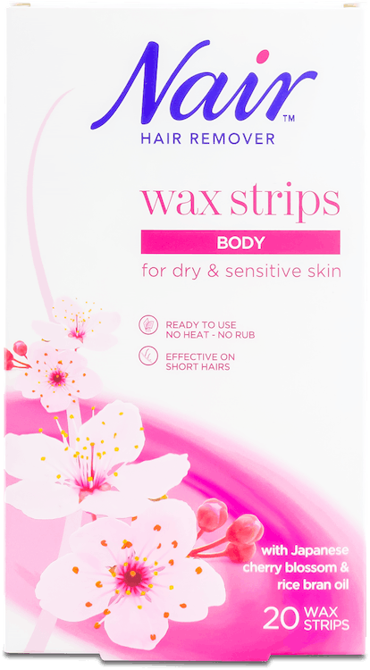 Nair Body Wax Strips with Japanese Cherry Blossom 20 Strips