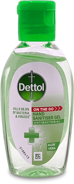 Dettol Aloe Vera Antibacterial Sanitiser 50ml