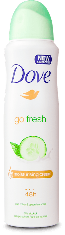 Dove Go Fresh Cucumber and Green Tea Antiperspirant Aerosol 150ml