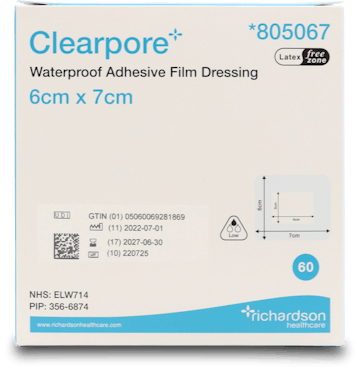 Clearpore Adhesive Dressing 60 Pack