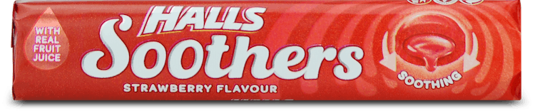 Halls Soothers Strawberry 45g