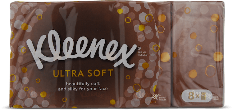Kleenex Ultra Soft Pocket Tissues 8 Pack
