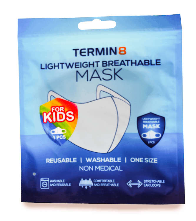 Lightweight Reusable Non-Medical Face Covering For Kids