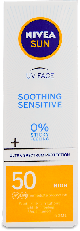 Nivea Sun Soothing Sensitive Face Cream SPF50 50ml