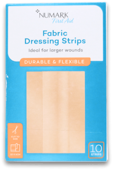 Numark Fabric Dressing Strips 1m x 6cm