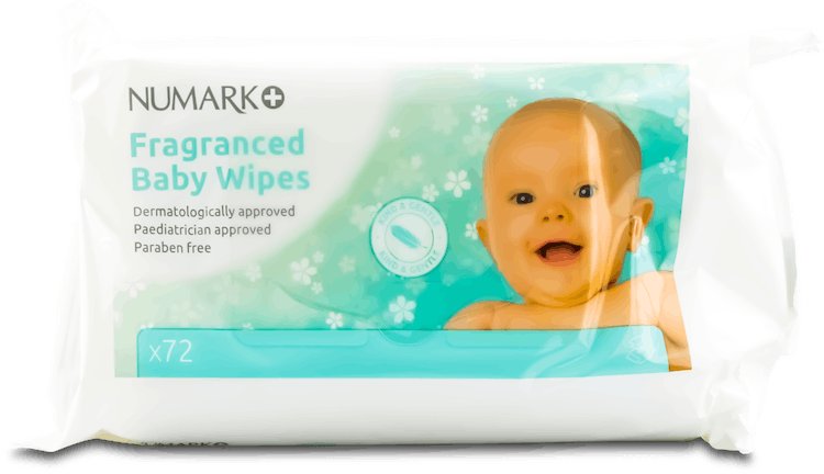 Numark Fragranced Baby Wipes 72 Pack