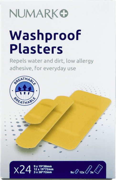 Numark Washproof Plasters 24 Pack