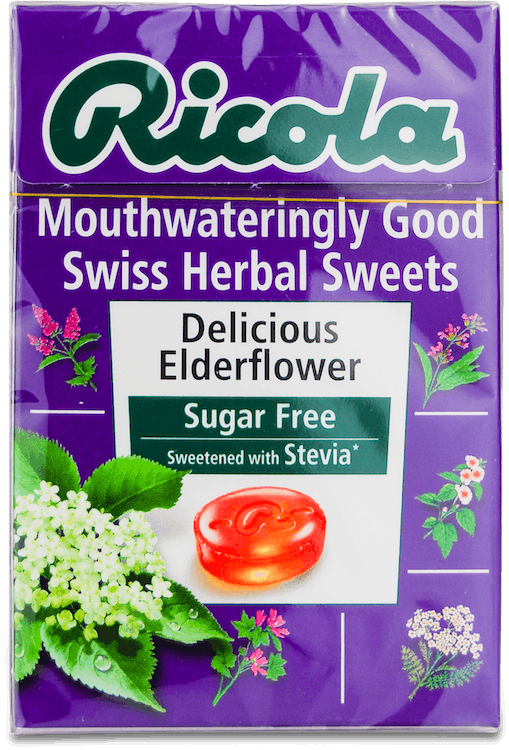 Ricola Delicious Elderflower Sugar Free Lozenges 45g