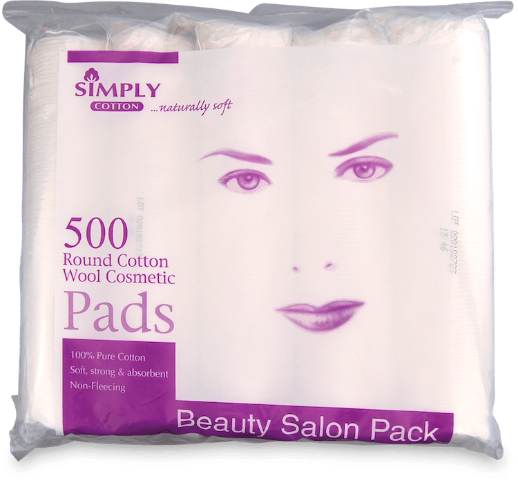 Simply Cotton Cosmetic Cotton Pads 500 Pack