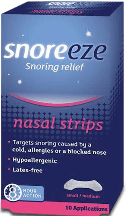 Snoreeze Snoring Relief 10 Nasal Strips S/M