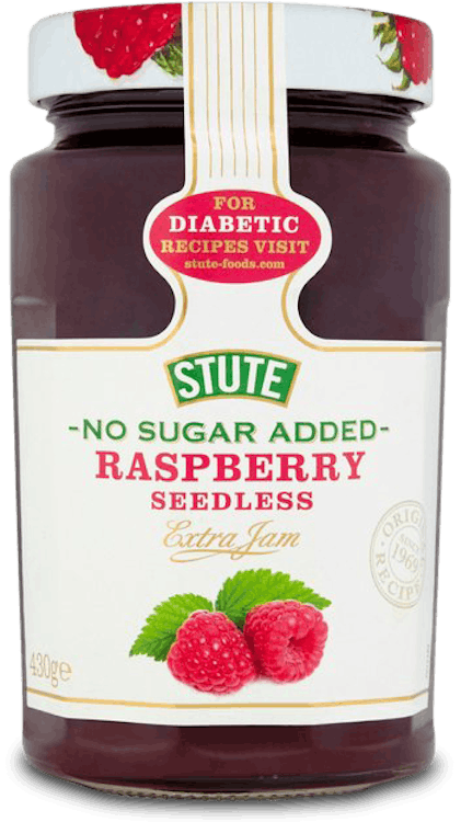 Stute Raspberry Seedless Jam No Added Sugar 430g
