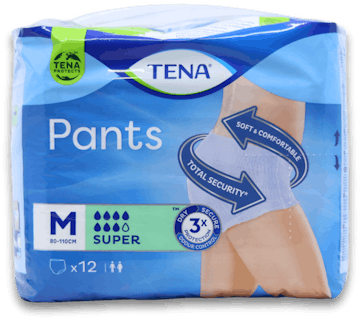 Tena Pants Super Medium 12 Pack