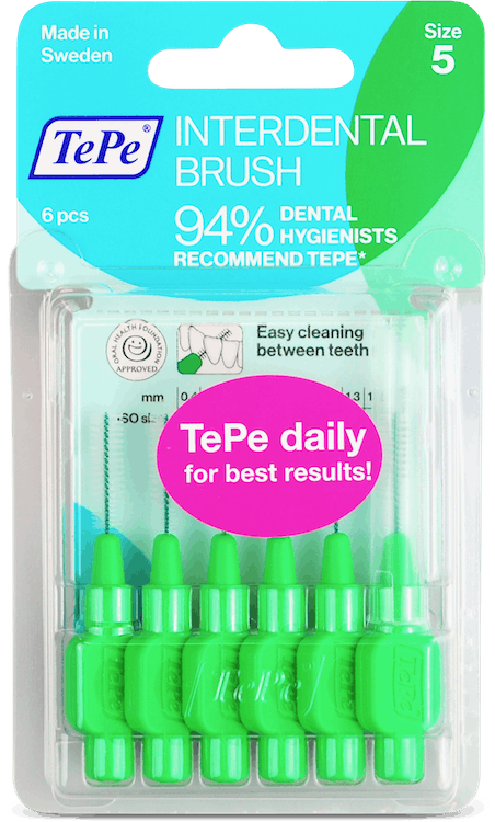 TePe Interdental Brushes 0.8mm 6 Pack