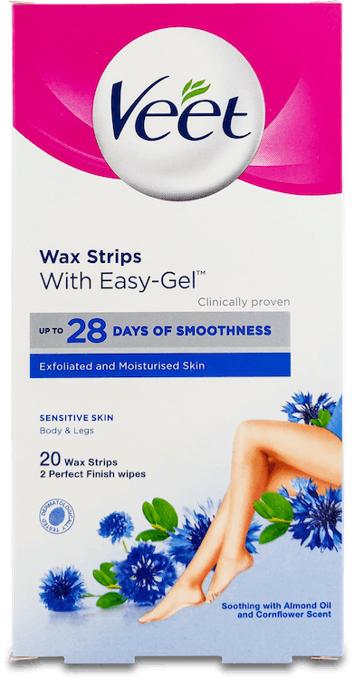 Veet Sensitive Skin Wax Strips 20 Pack