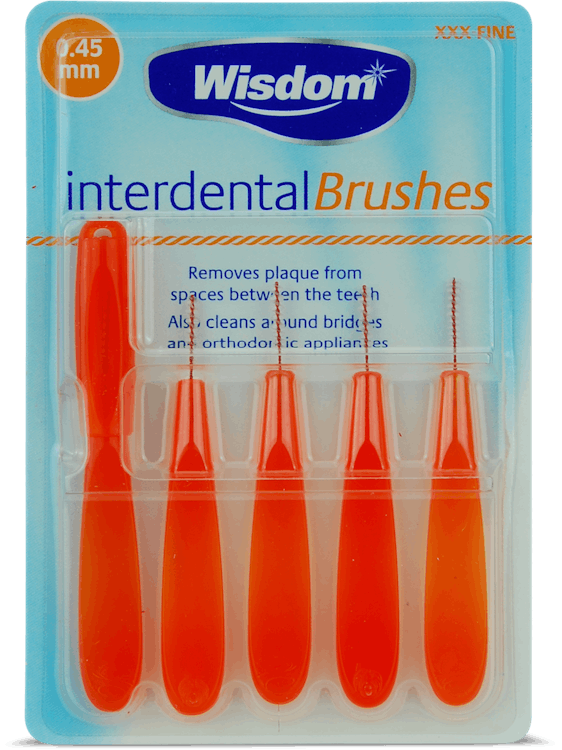 Wisdom Interdental Brushes 0.45mm 5 Pack