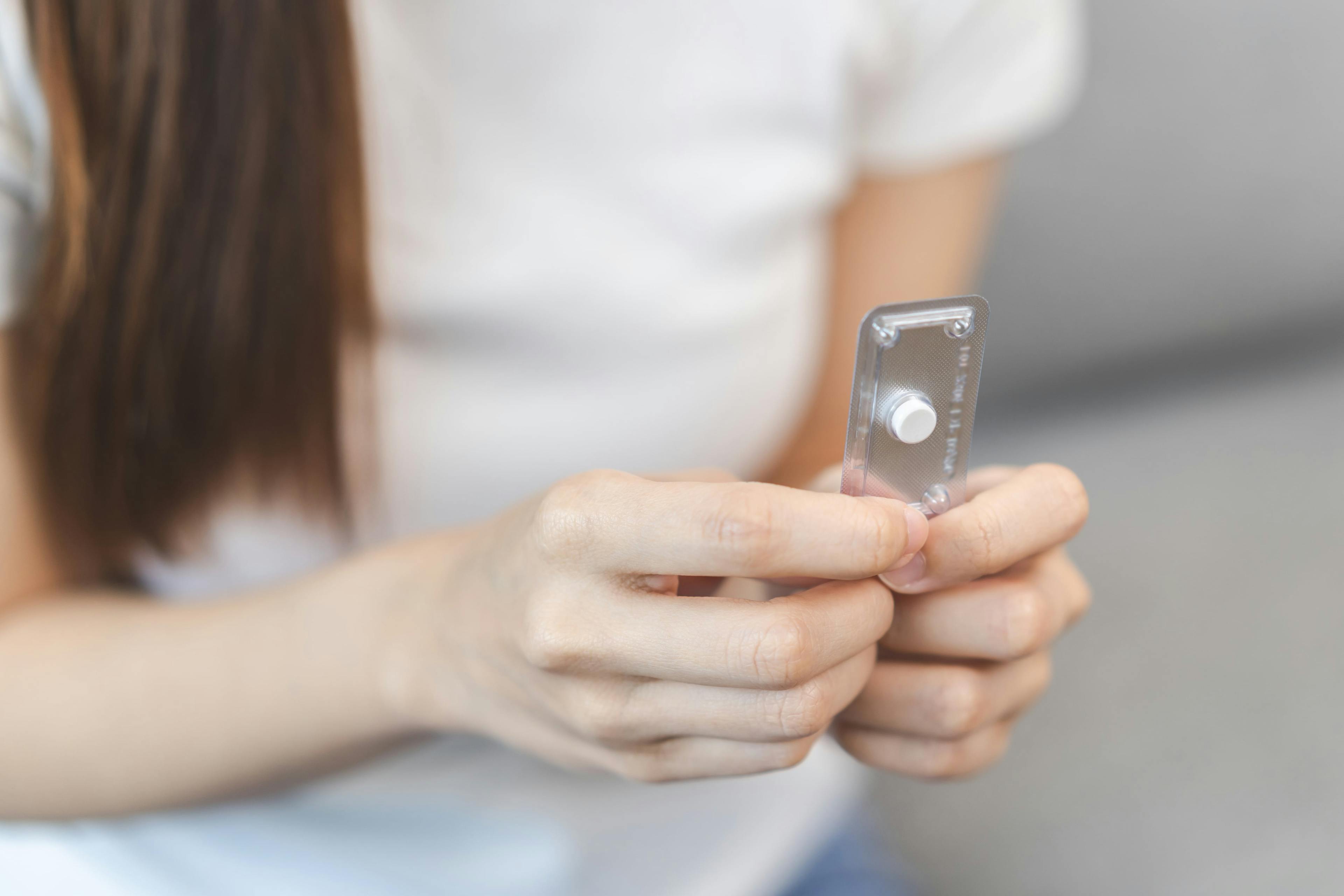 A blister pack of the contraceptive pill