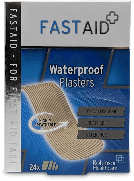 Fast Aid Waterproof Plasters 24 Pack