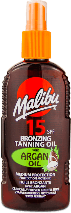 Malibu Tanning Oil Argan SPF15 200ml